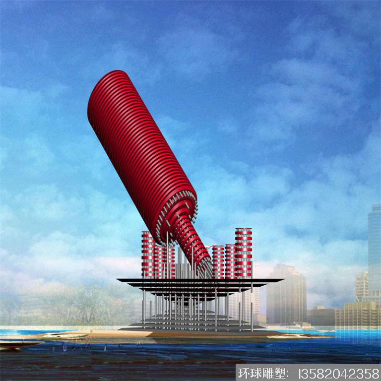 紅酒瓶不銹鋼雕塑